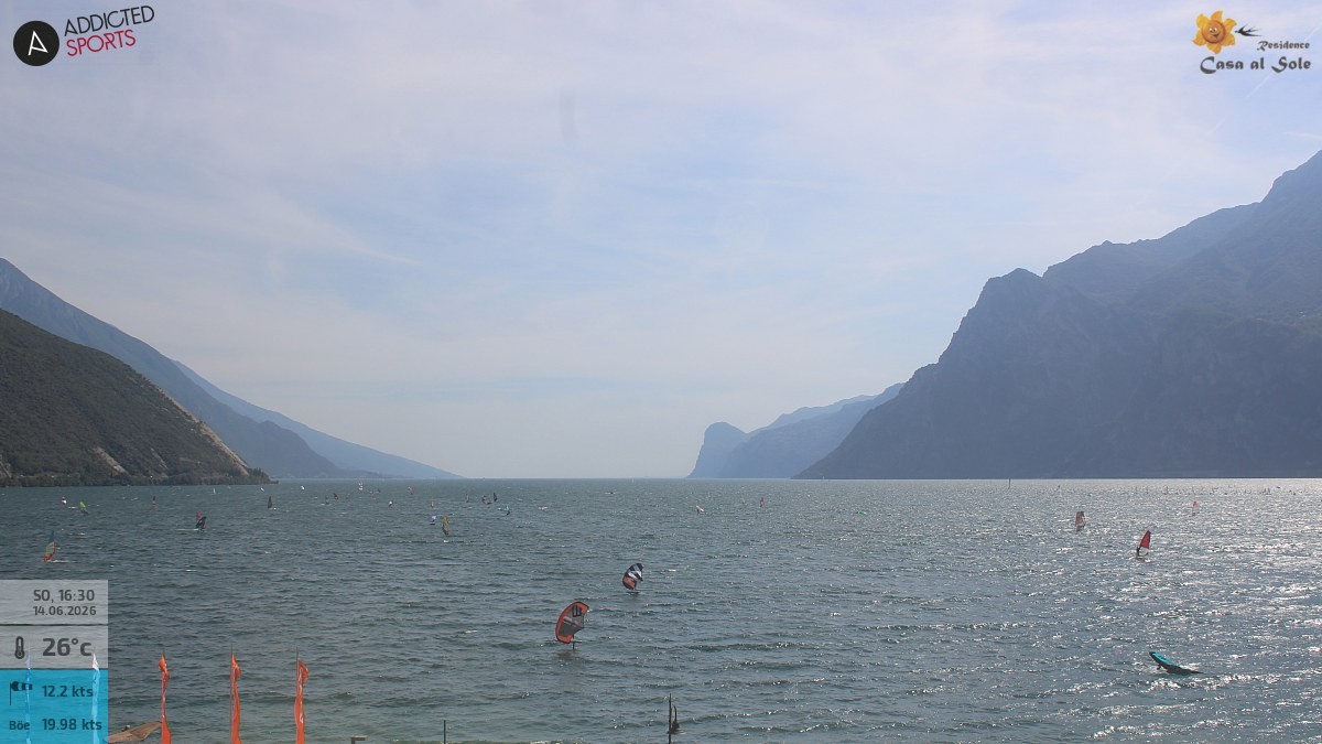 Archiv Foto Webcam Gardasee - Torbole