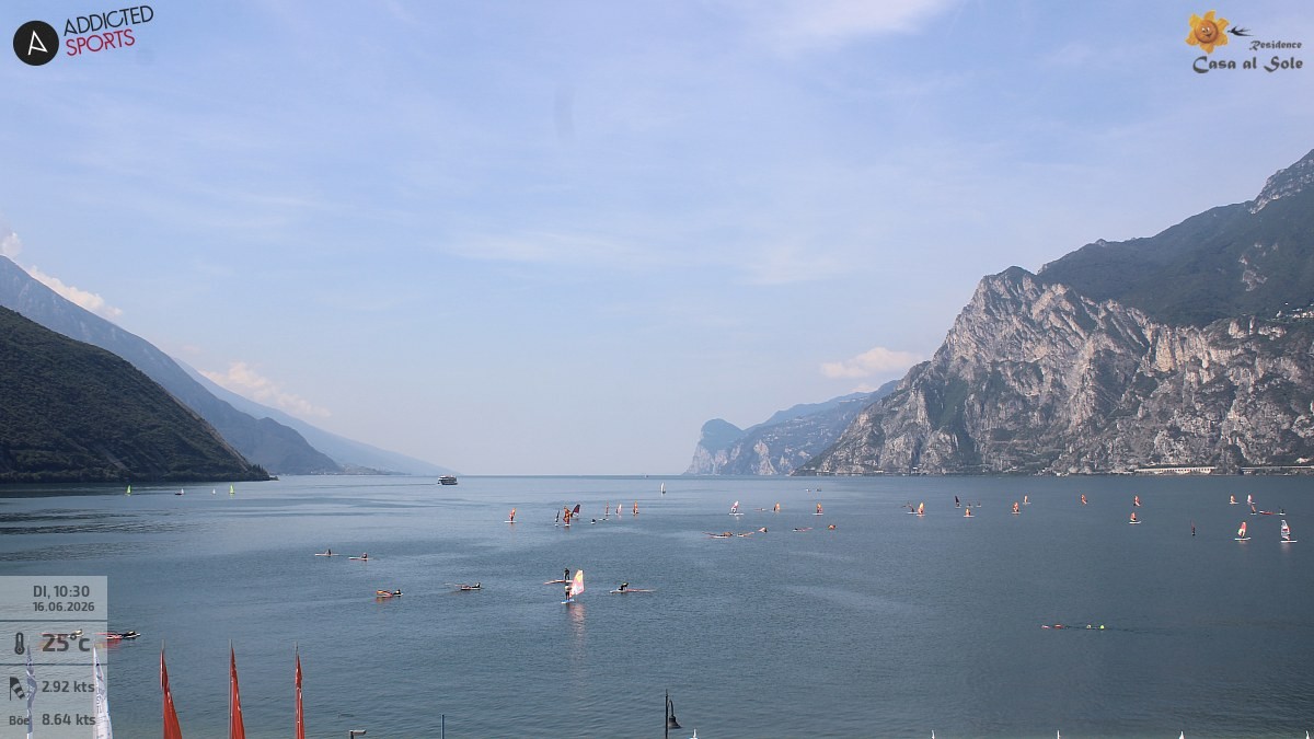 Archived image Webcam Lake Garda: Torbole