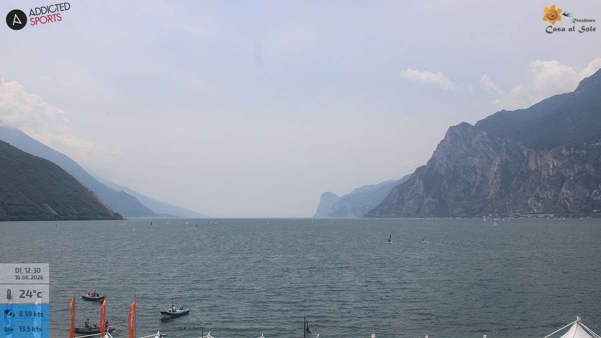 Archiv Foto Webcam Gardasee - Torbole