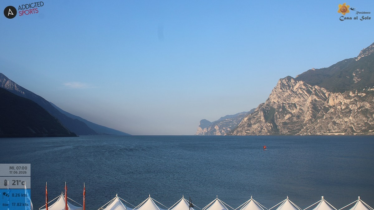 Archived image Webcam Lake Garda: Torbole