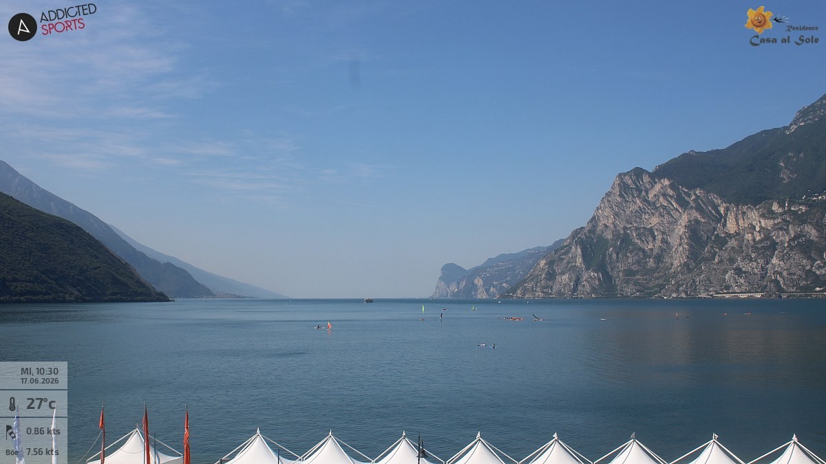 Archived image Webcam Lake Garda: Torbole
