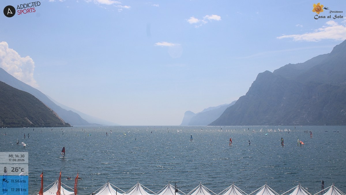 Archived image Webcam Lake Garda: Torbole