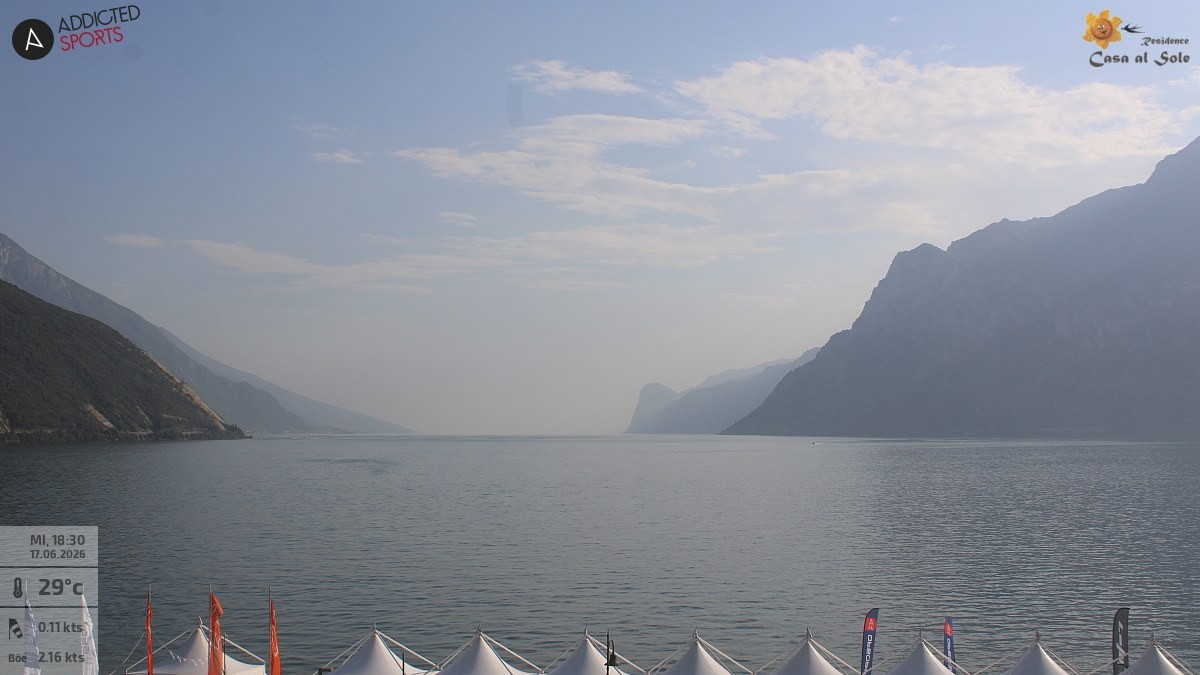 Archived image Webcam Lake Garda: Torbole