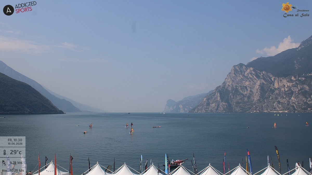 Archiv Foto Webcam Gardasee - Torbole