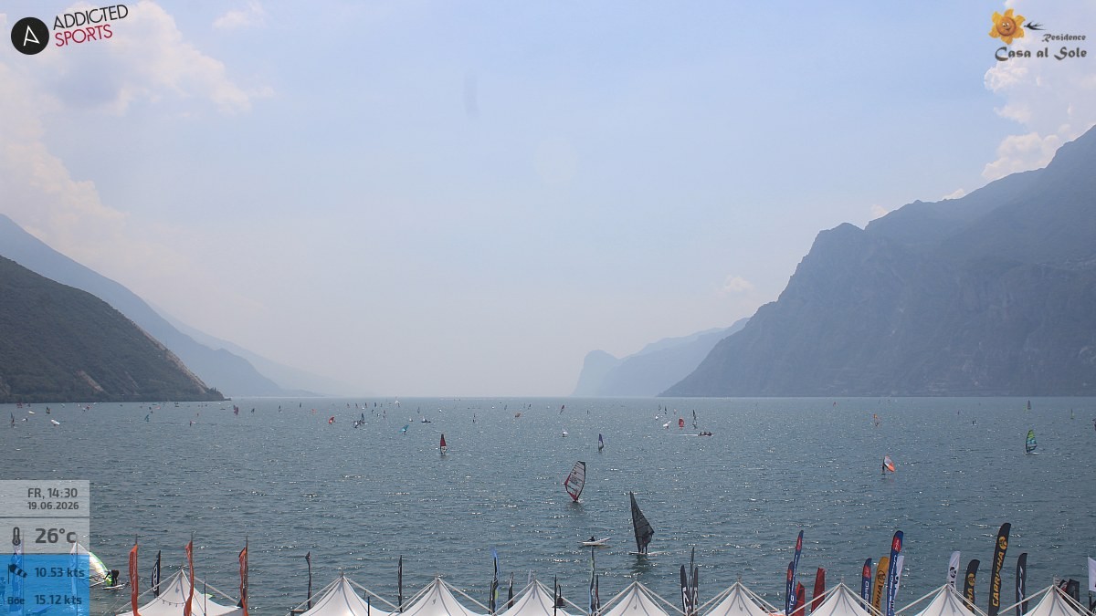 Archiv Foto Webcam Gardasee - Torbole