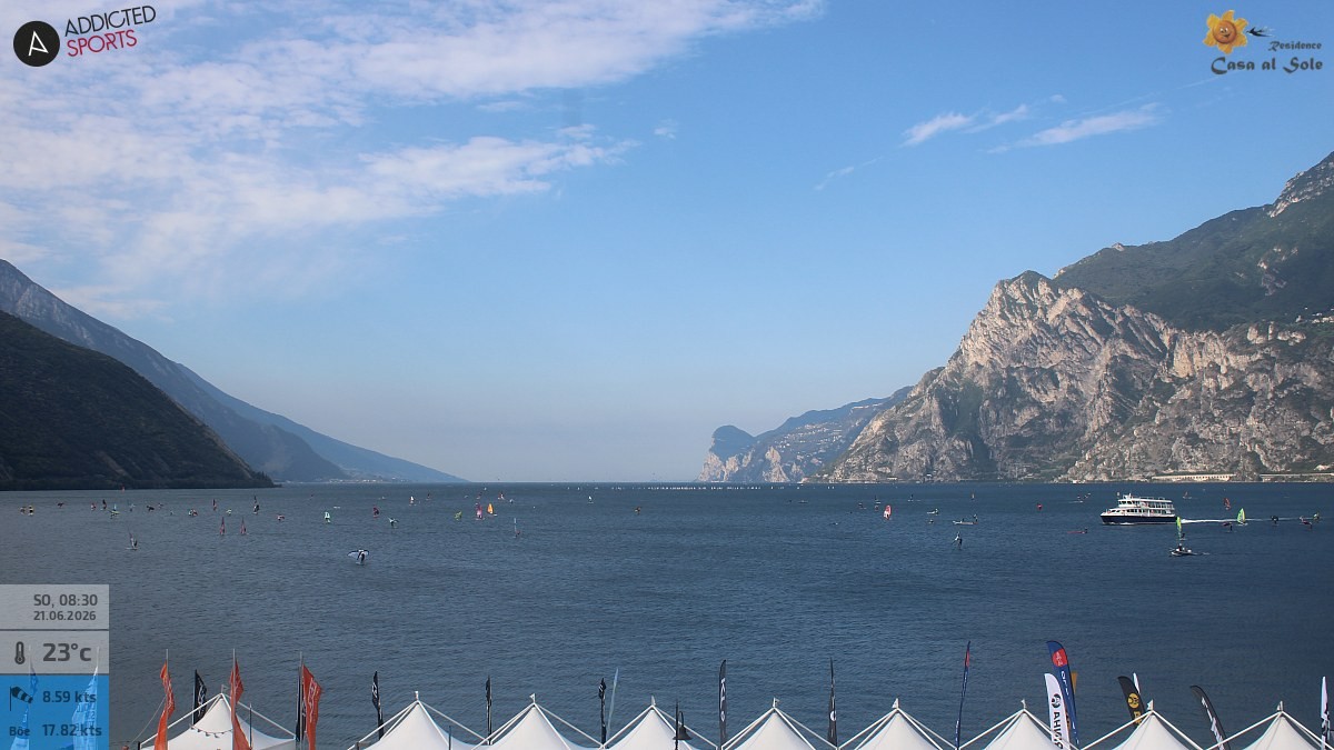 Archiv Foto Webcam Gardasee - Torbole