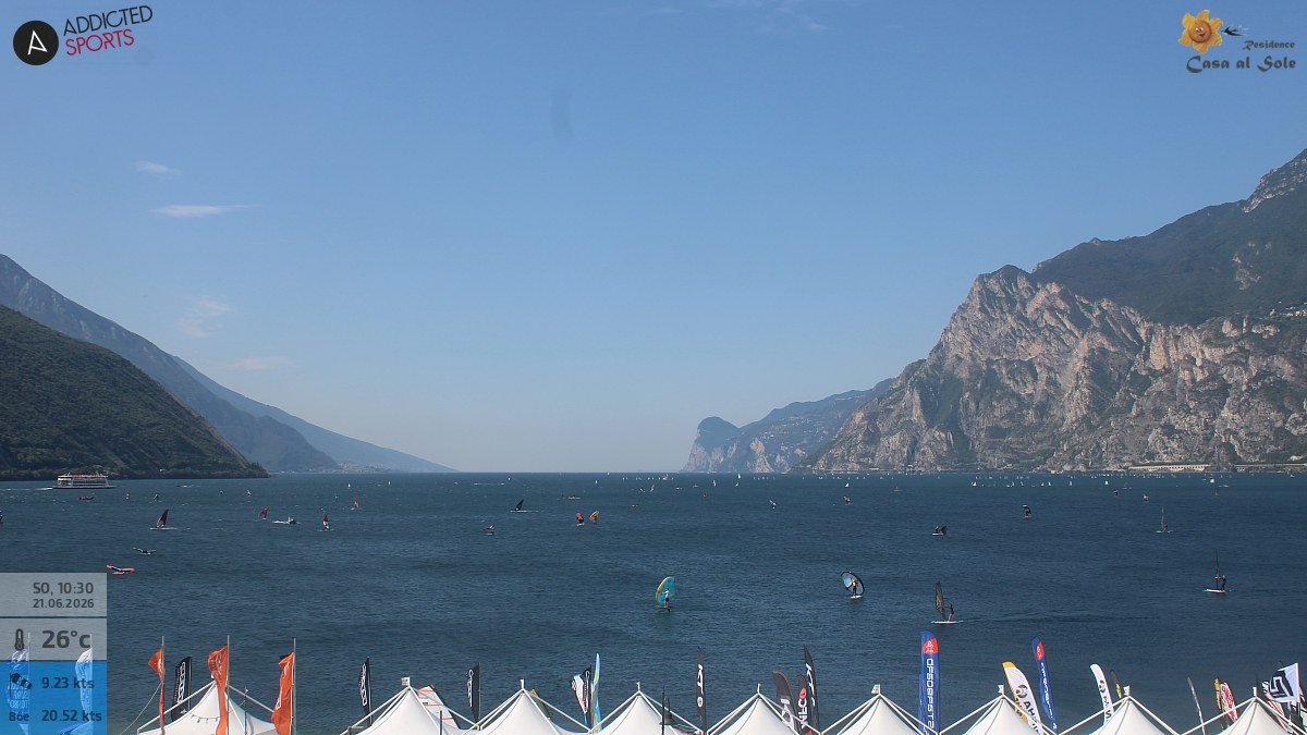 Archiv Foto Webcam Gardasee - Torbole