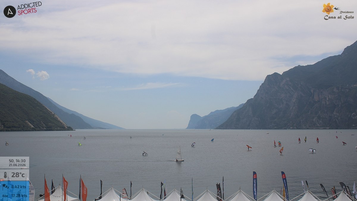 Archiv Foto Webcam Gardasee - Torbole