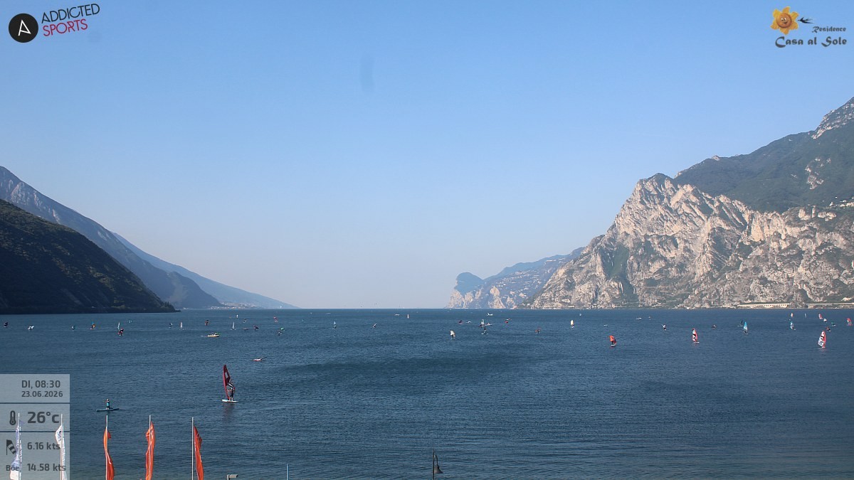 Archived image Webcam Lake Garda: Torbole