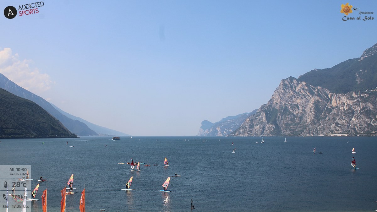 Archiv Foto Webcam Gardasee - Torbole