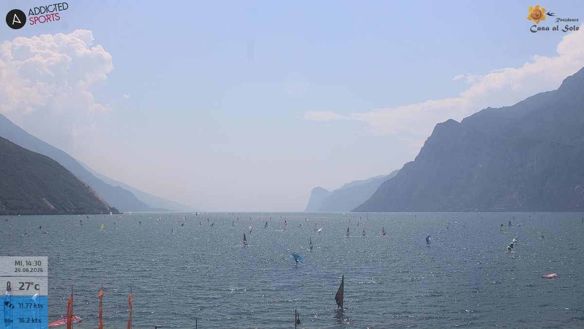 Archiv Foto Webcam Gardasee - Torbole