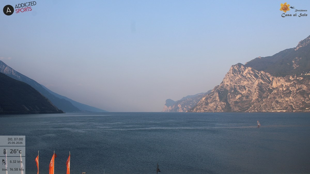 Archived image Webcam Lake Garda: Torbole