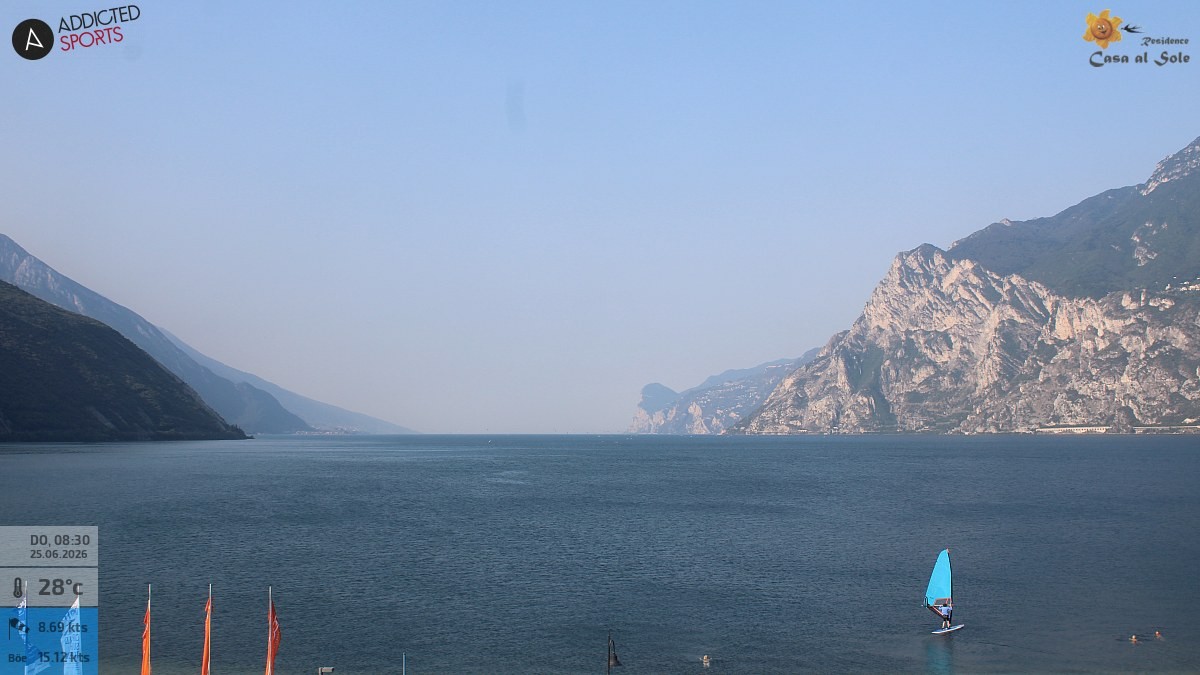 Archived image Webcam Lake Garda: Torbole