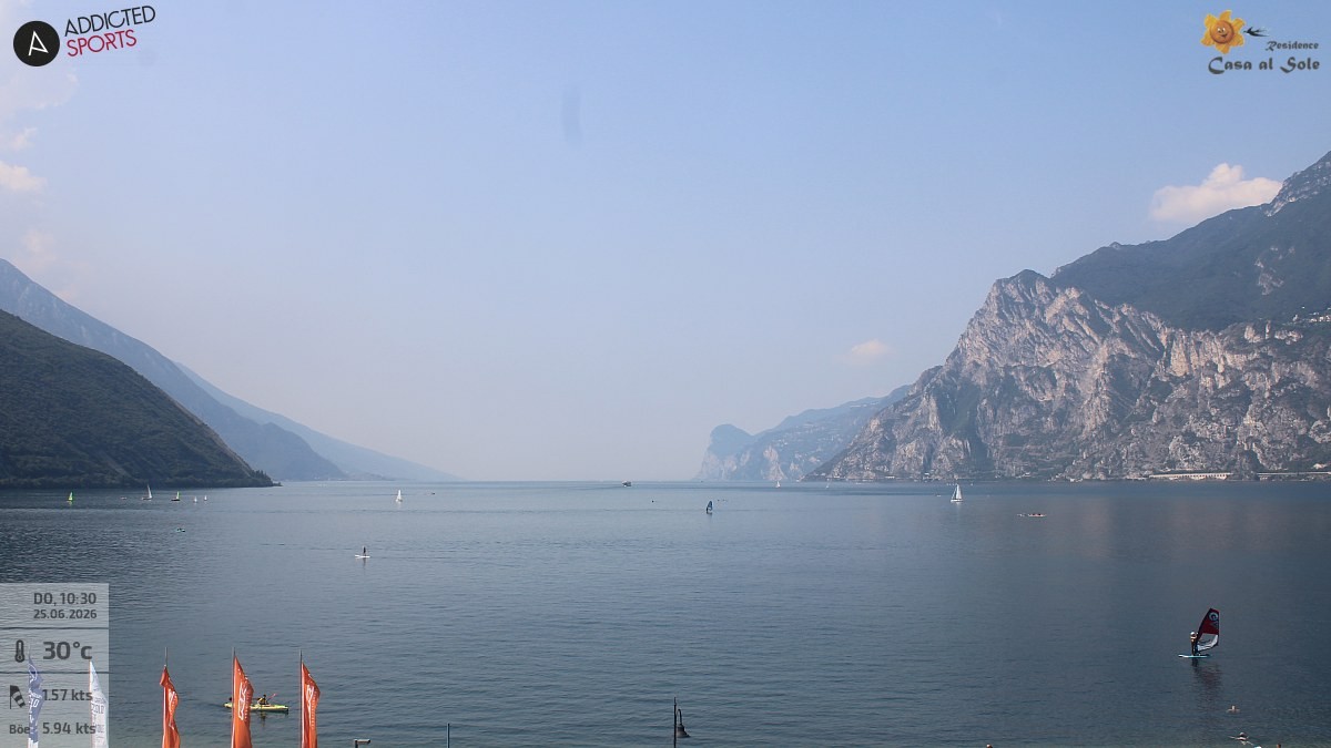 Archived image Webcam Lake Garda: Torbole