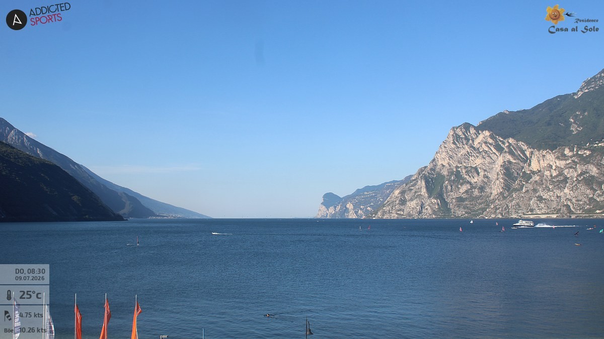 Archiv Foto Webcam Gardasee - Torbole