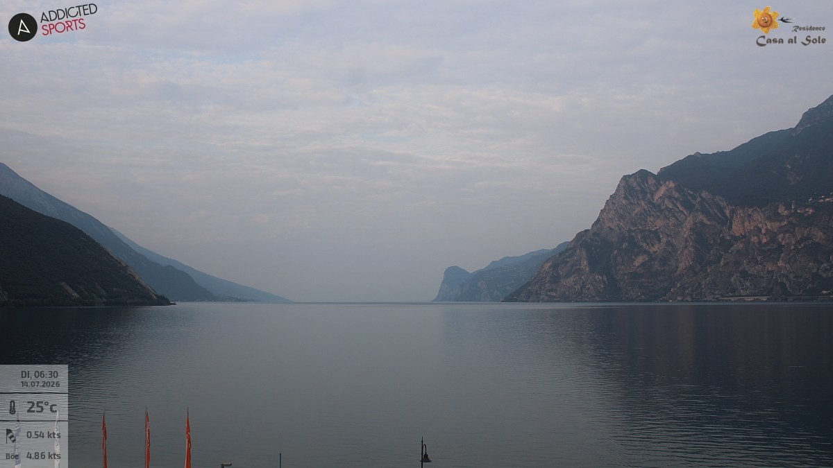 Archived image Webcam Lake Garda: Torbole