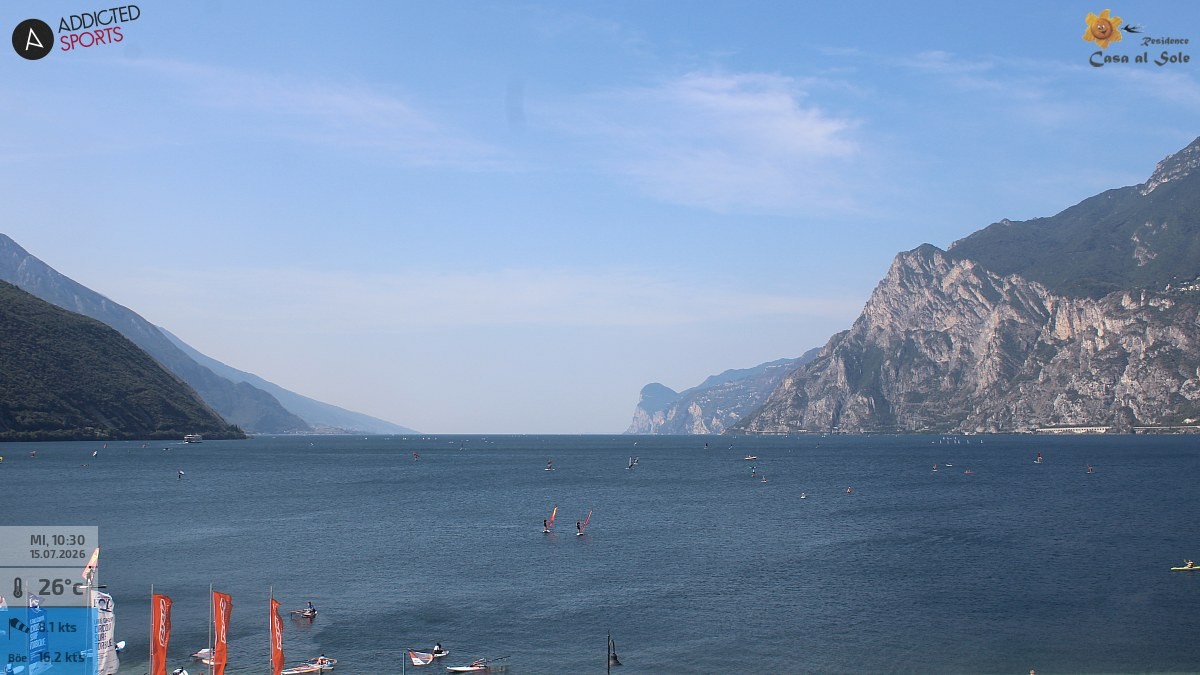 Archiv Foto Webcam Gardasee - Torbole