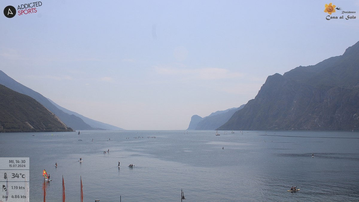 Archiv Foto Webcam Gardasee - Torbole