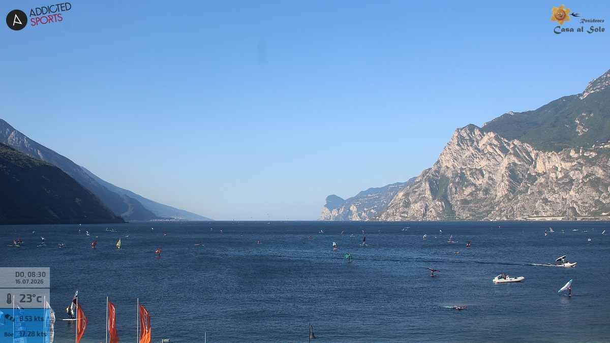 Archiv Foto Webcam Gardasee - Torbole