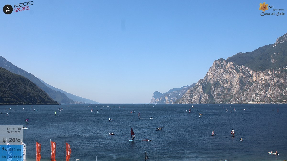 Archiv Foto Webcam Gardasee - Torbole