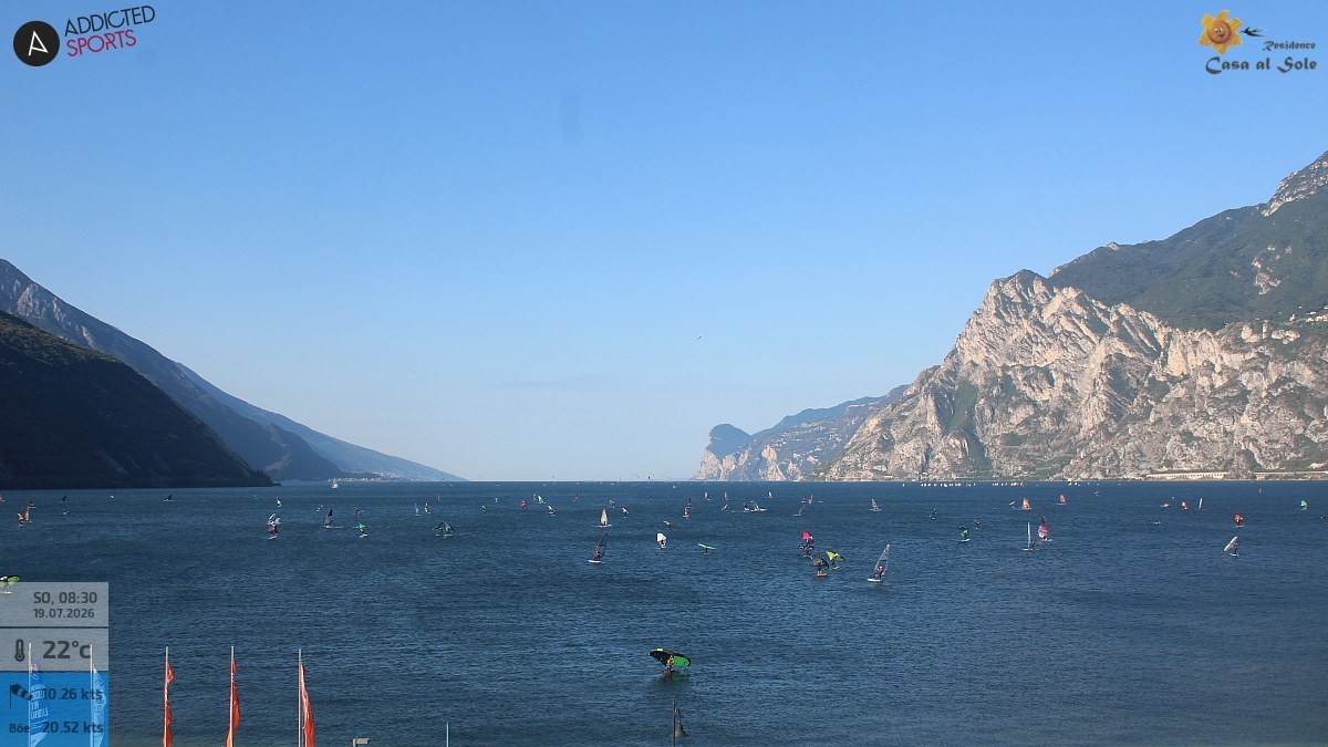 Archived image Webcam Lake Garda: Torbole