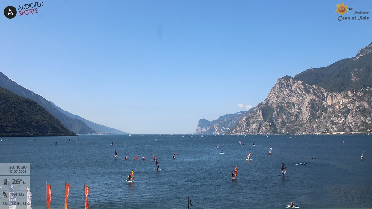 Archived image Webcam Lake Garda: Torbole