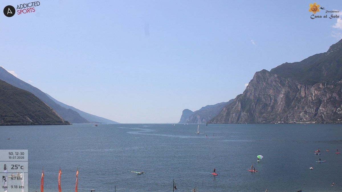 Archived image Webcam Lake Garda: Torbole