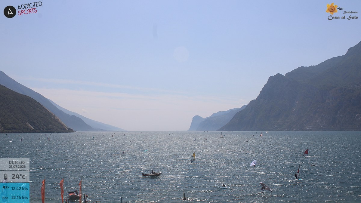 Archived image Webcam Lake Garda: Torbole