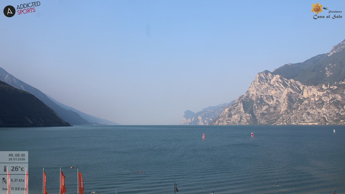 Archiv Foto Webcam Gardasee - Torbole