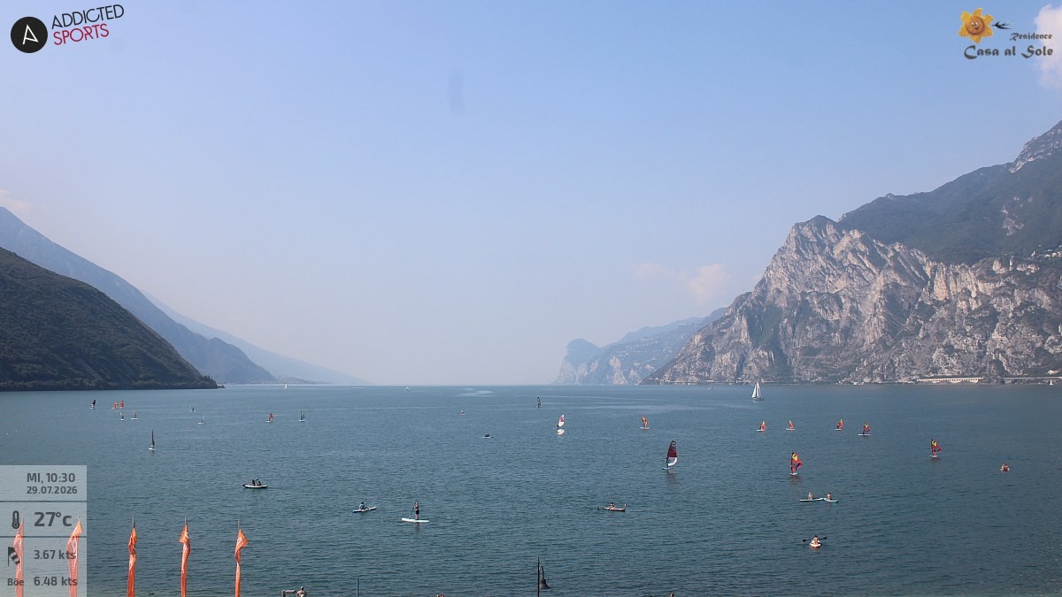 Archiv Foto Webcam Gardasee - Torbole