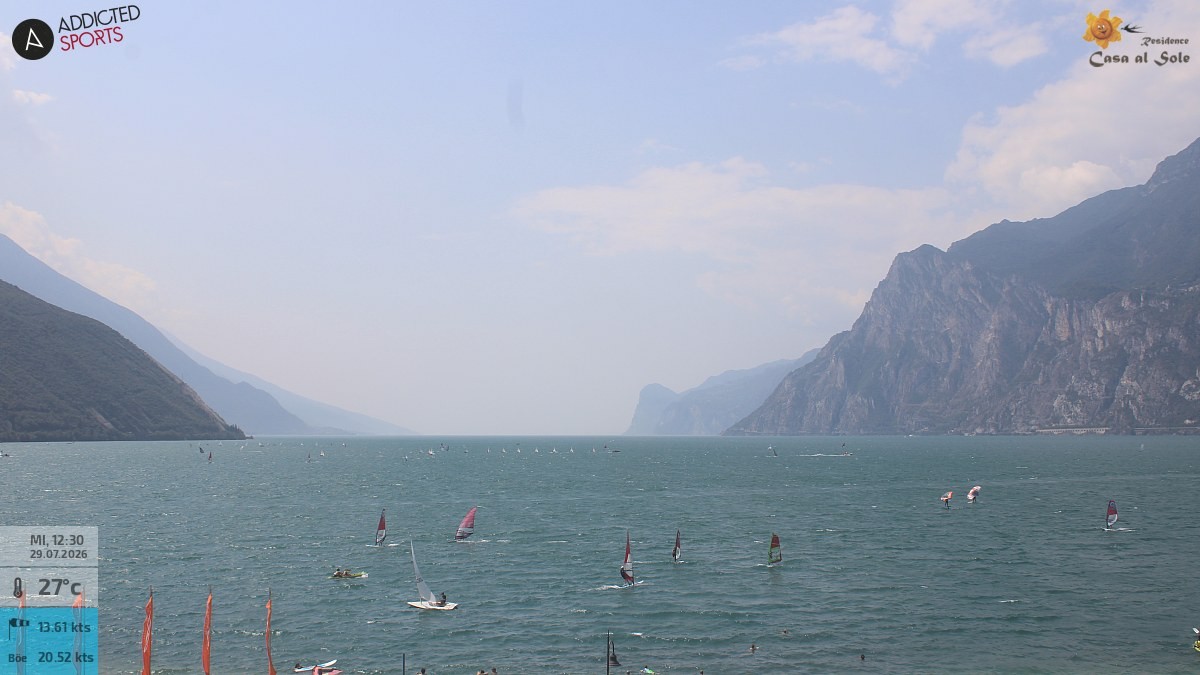 Archiv Foto Webcam Gardasee - Torbole