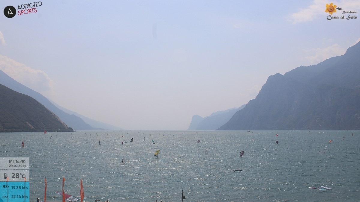 Archiv Foto Webcam Gardasee - Torbole