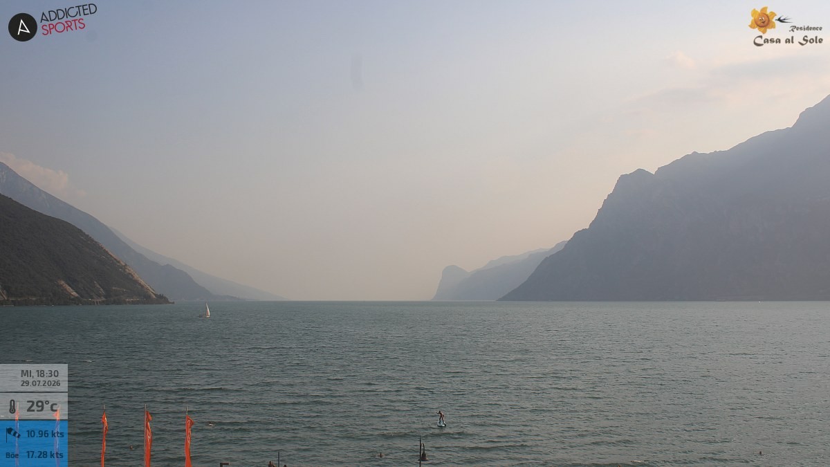 Archived image Webcam Lake Garda: Torbole