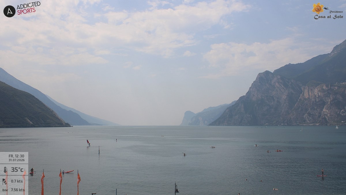 Archiv Foto Webcam Gardasee - Torbole