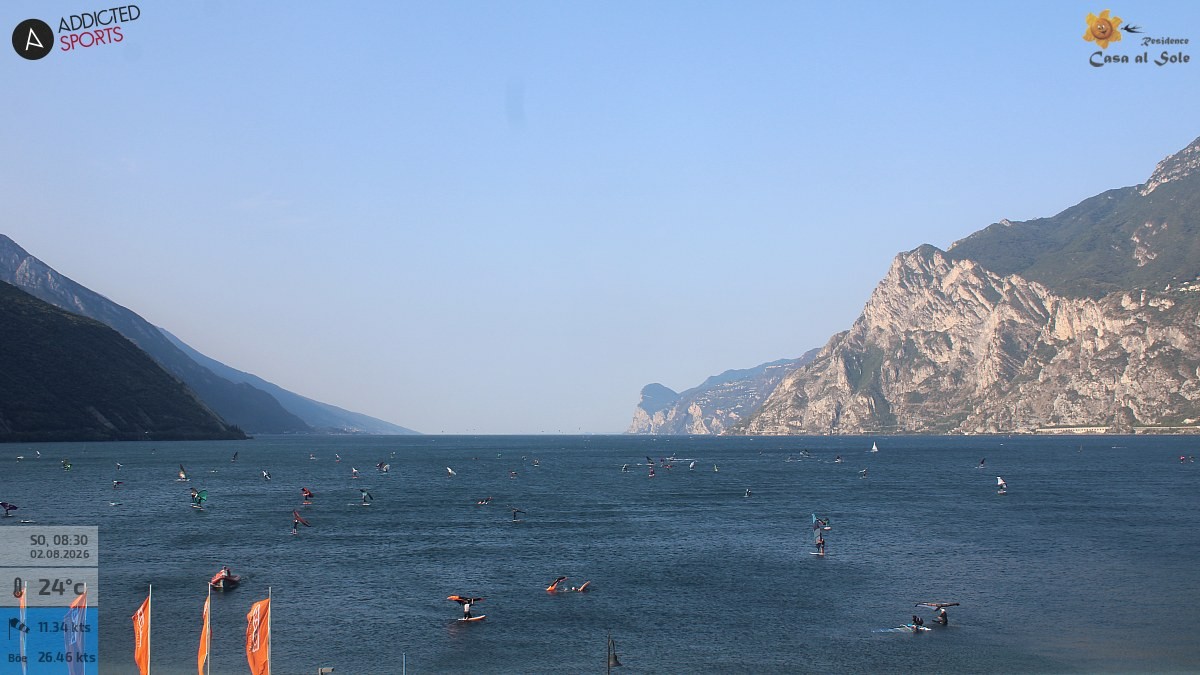 Archived image Webcam Lake Garda: Torbole