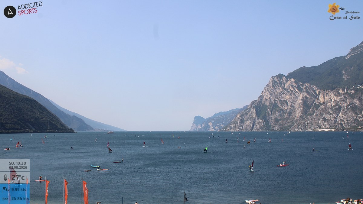 Archived image Webcam Lake Garda: Torbole