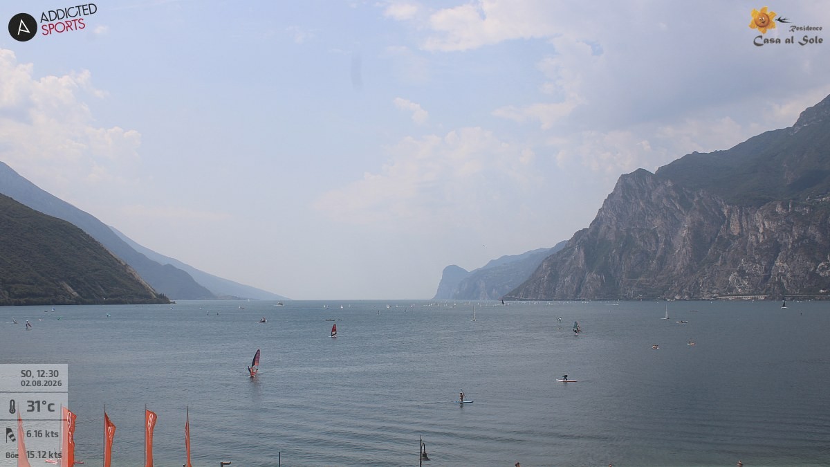 Archived image Webcam Lake Garda: Torbole