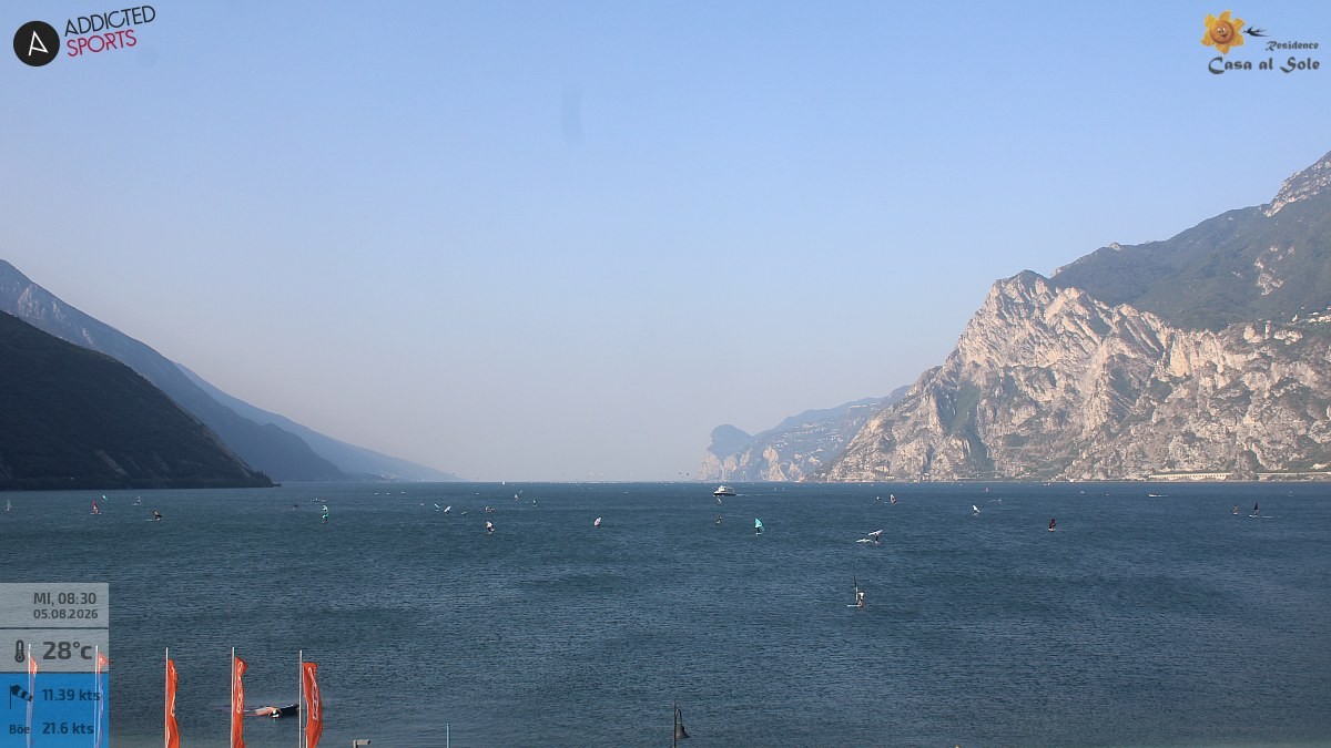 Archived image Webcam Lake Garda: Torbole