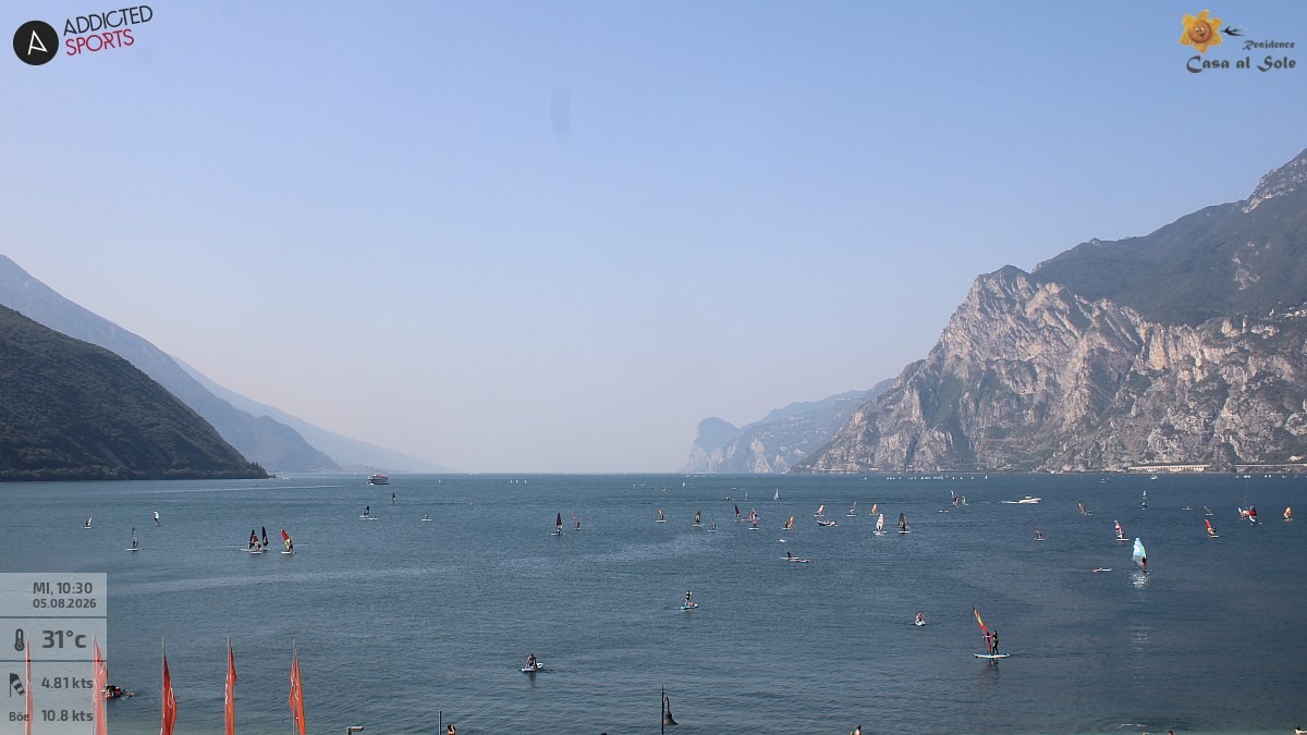 Archived image Webcam Lake Garda: Torbole