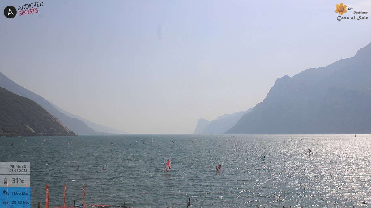 Archiv Foto Webcam Gardasee - Torbole