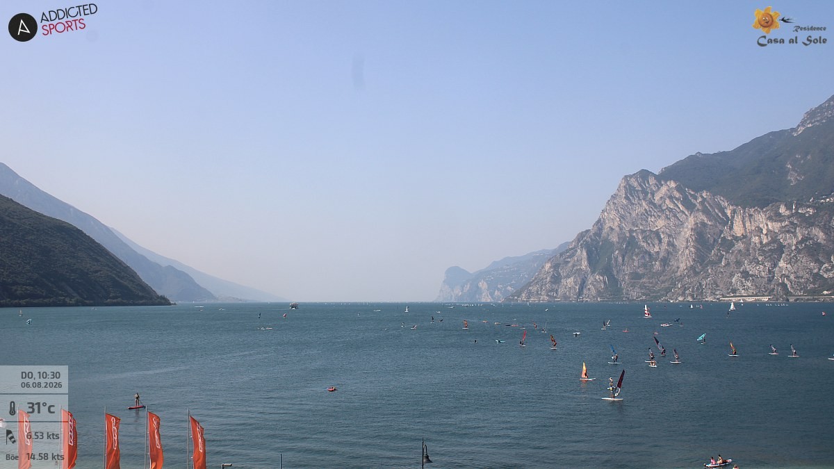 Archiv Foto Webcam Gardasee - Torbole