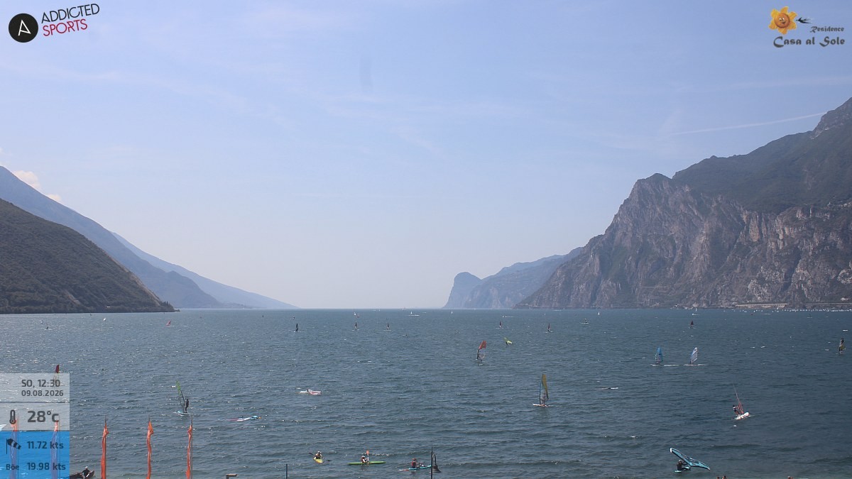 Archiv Foto Webcam Gardasee - Torbole