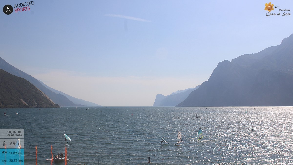 Archived image Webcam Lake Garda: Torbole
