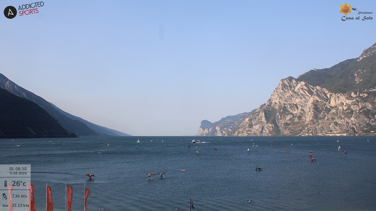 Archived image Webcam Lake Garda: Torbole