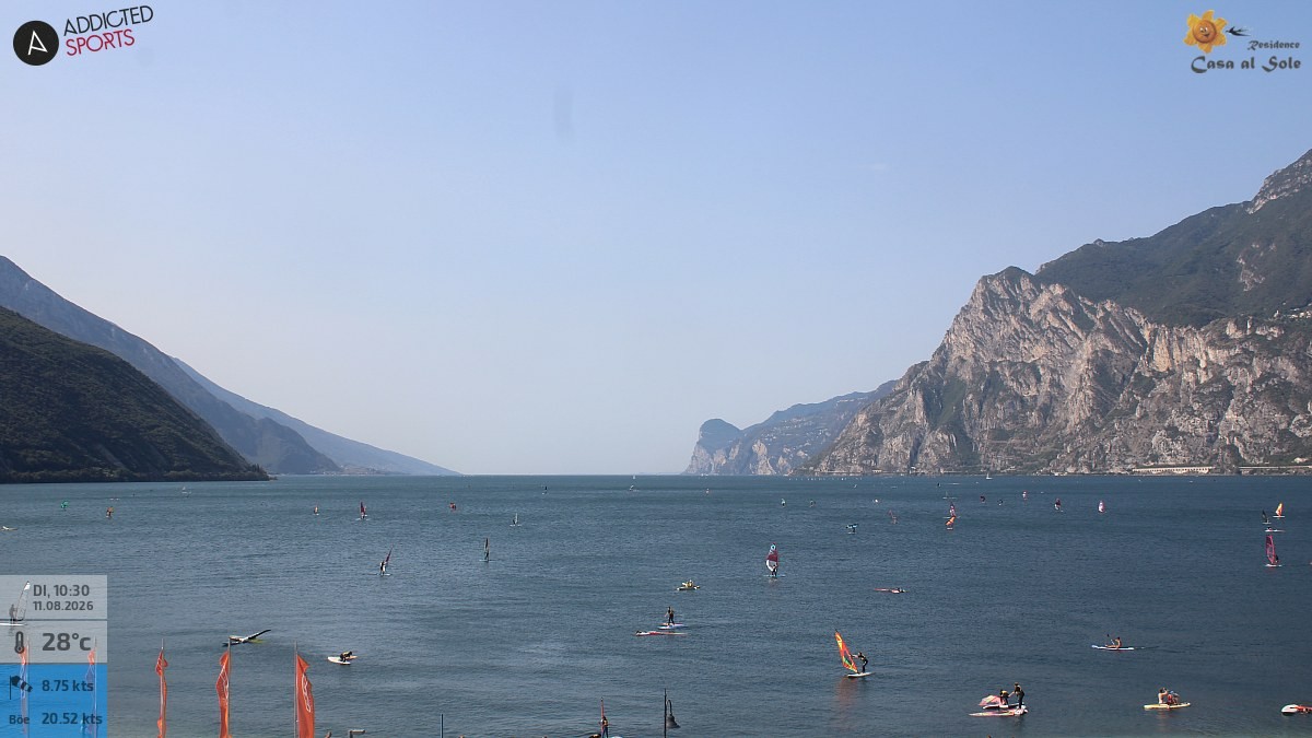 Archived image Webcam Lake Garda: Torbole