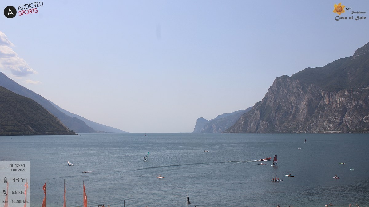 Archived image Webcam Lake Garda: Torbole