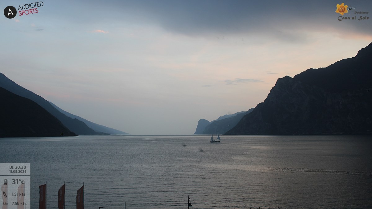 Archived image Webcam Lake Garda: Torbole