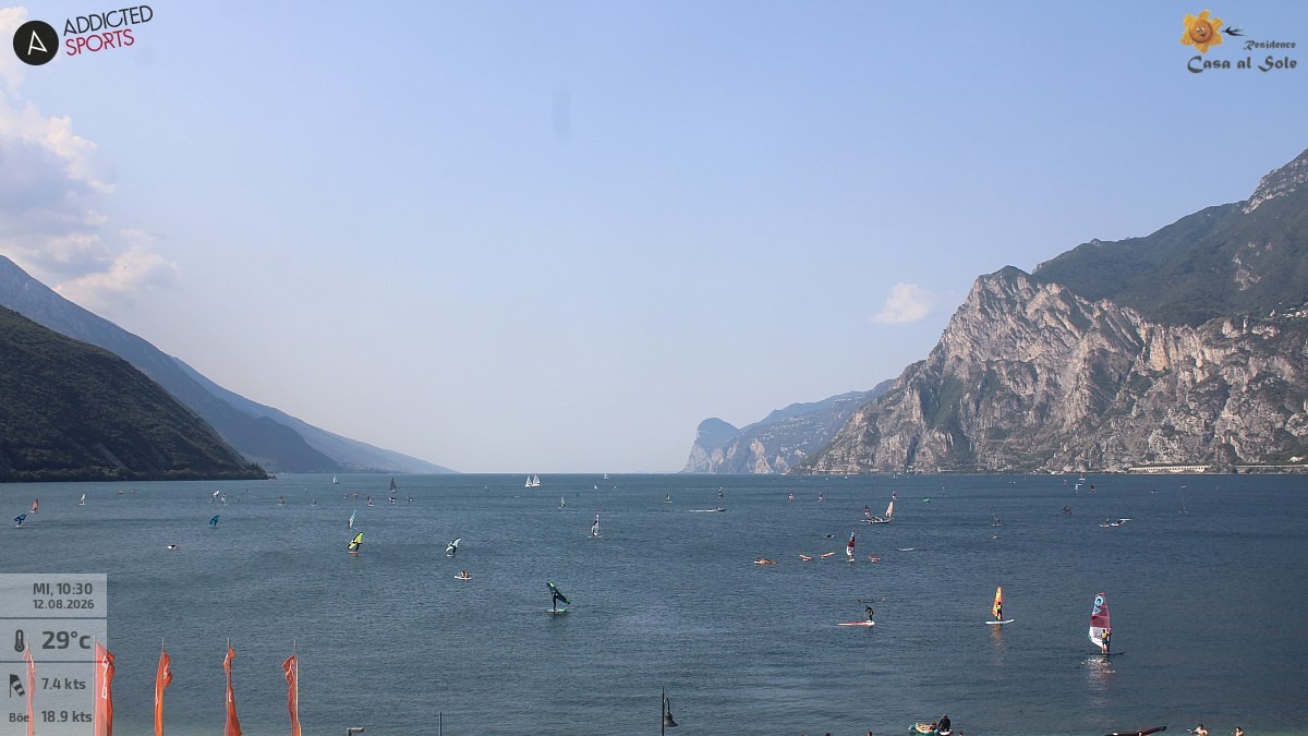Archived image Webcam Lake Garda: Torbole
