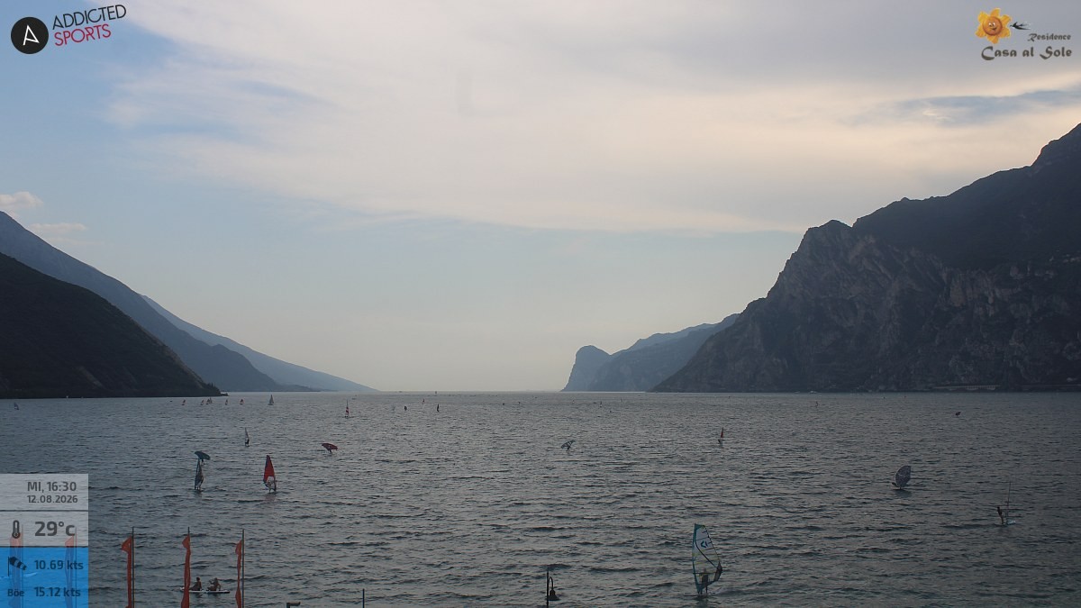 Archiv Foto Webcam Gardasee - Torbole