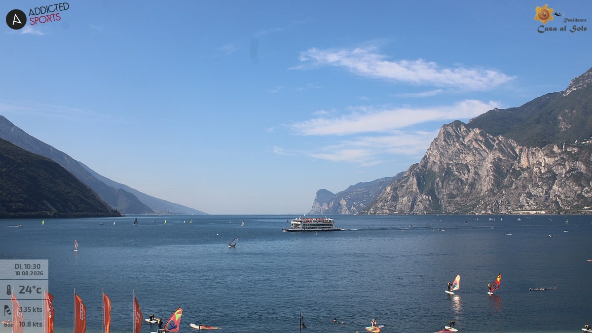 Archiv Foto Webcam Gardasee - Torbole